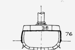 b) profilo incrociatori classe Omaha (Milwaukee) 