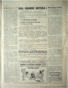 "Paperino" n. 149, ottobre 1940: editoriale di chiusura. "saturno contro la Terra" torna su "Topolino"